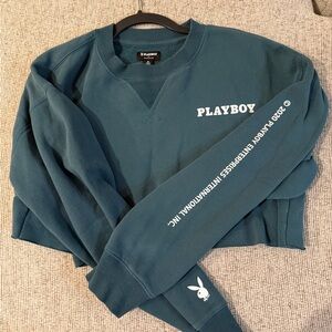 PacSun Teal Crew Neck Sweater